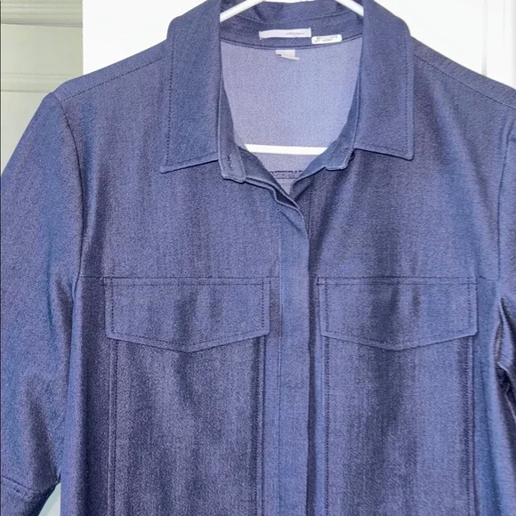 Dark Blue Denim Dress - Picture 3 of 6